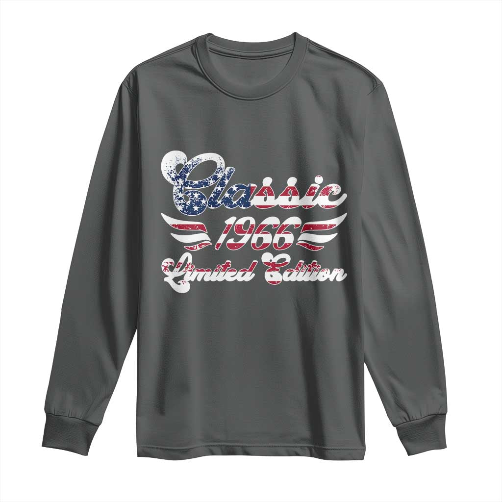 60th Birthday 1966 Limited Edition Classic Pony Car Inspo Long Sleeve Shirt