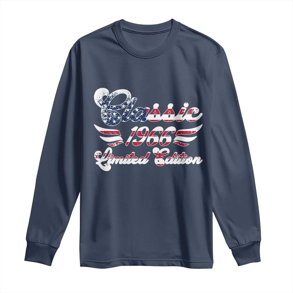 60th Birthday 1966 Limited Edition Classic Pony Car Inspo Long Sleeve Shirt