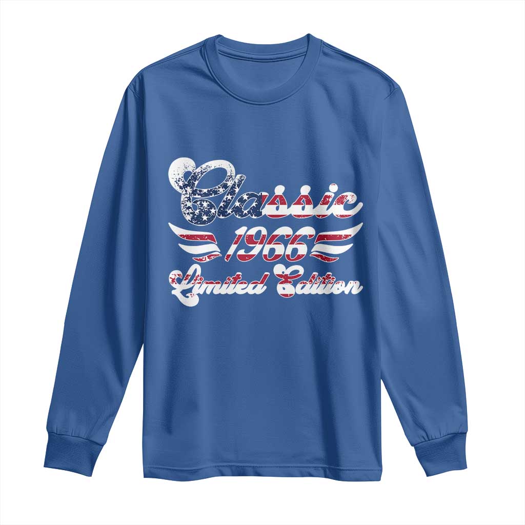 60th Birthday 1966 Limited Edition Classic Pony Car Inspo Long Sleeve Shirt