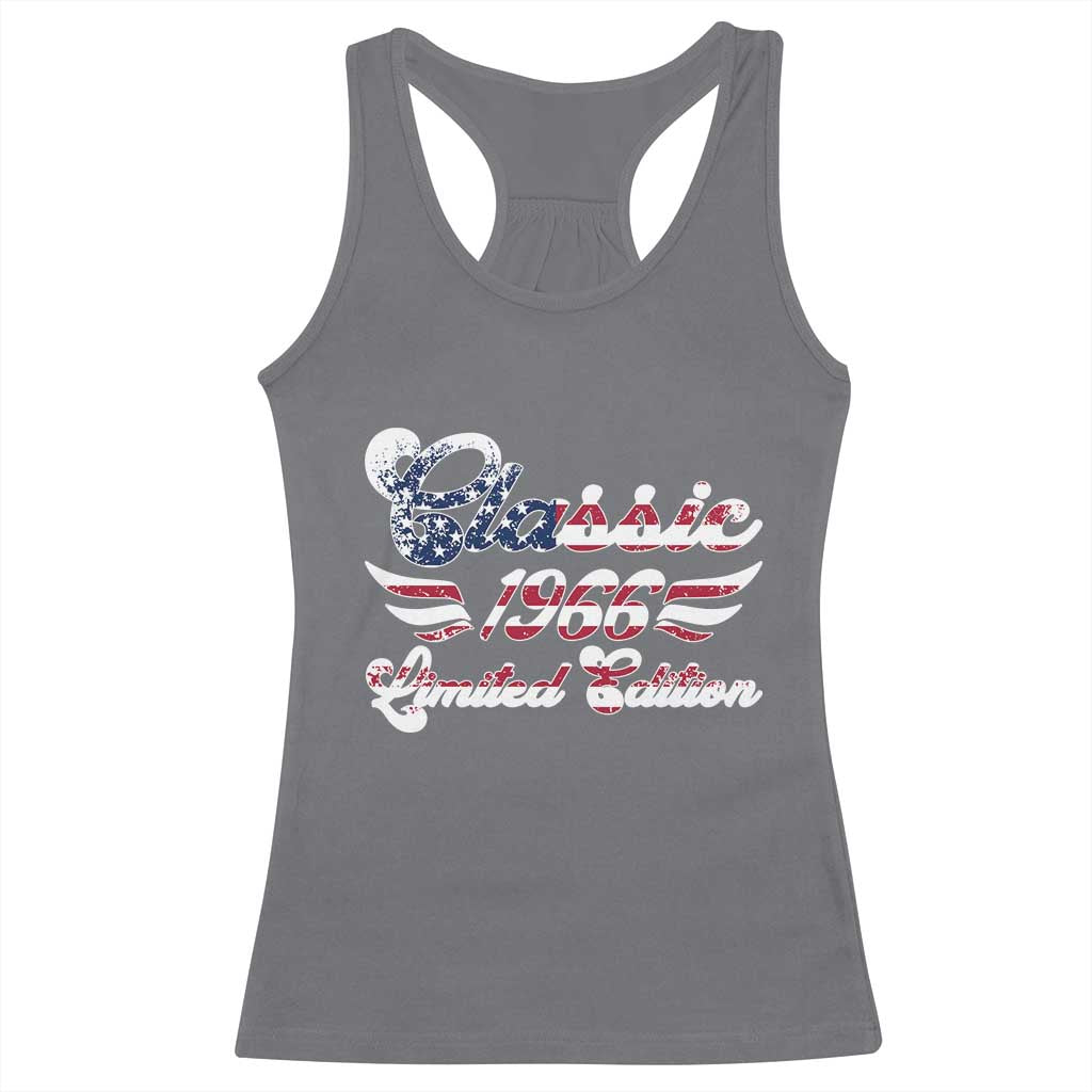 60th Birthday 1966 Limited Edition Classic Pony Car Inspo Racerback Tank Top