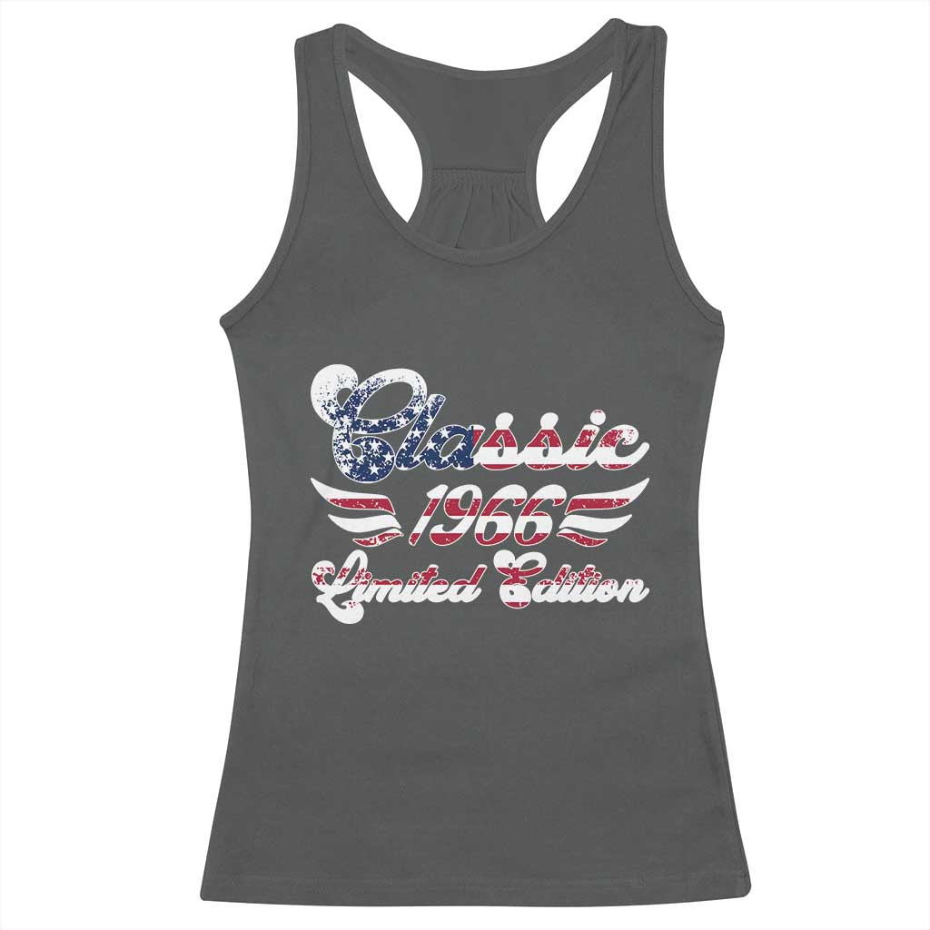 60th Birthday 1966 Limited Edition Classic Pony Car Inspo Racerback Tank Top