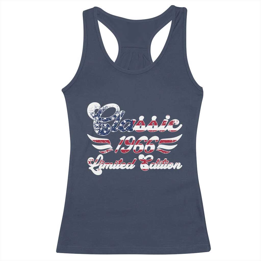 60th Birthday 1966 Limited Edition Classic Pony Car Inspo Racerback Tank Top