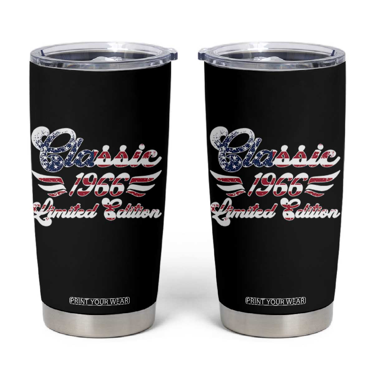 60th Birthday 1966 Limited Edition Classic Pony Car Inspo Tumbler Cup