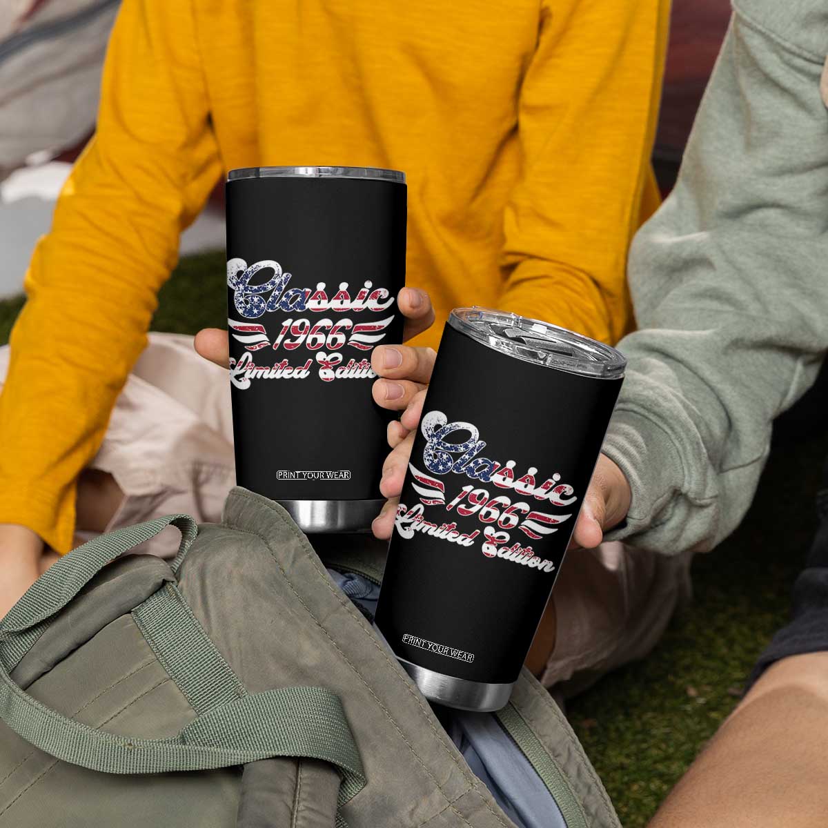 60th Birthday 1966 Limited Edition Classic Pony Car Inspo Tumbler Cup