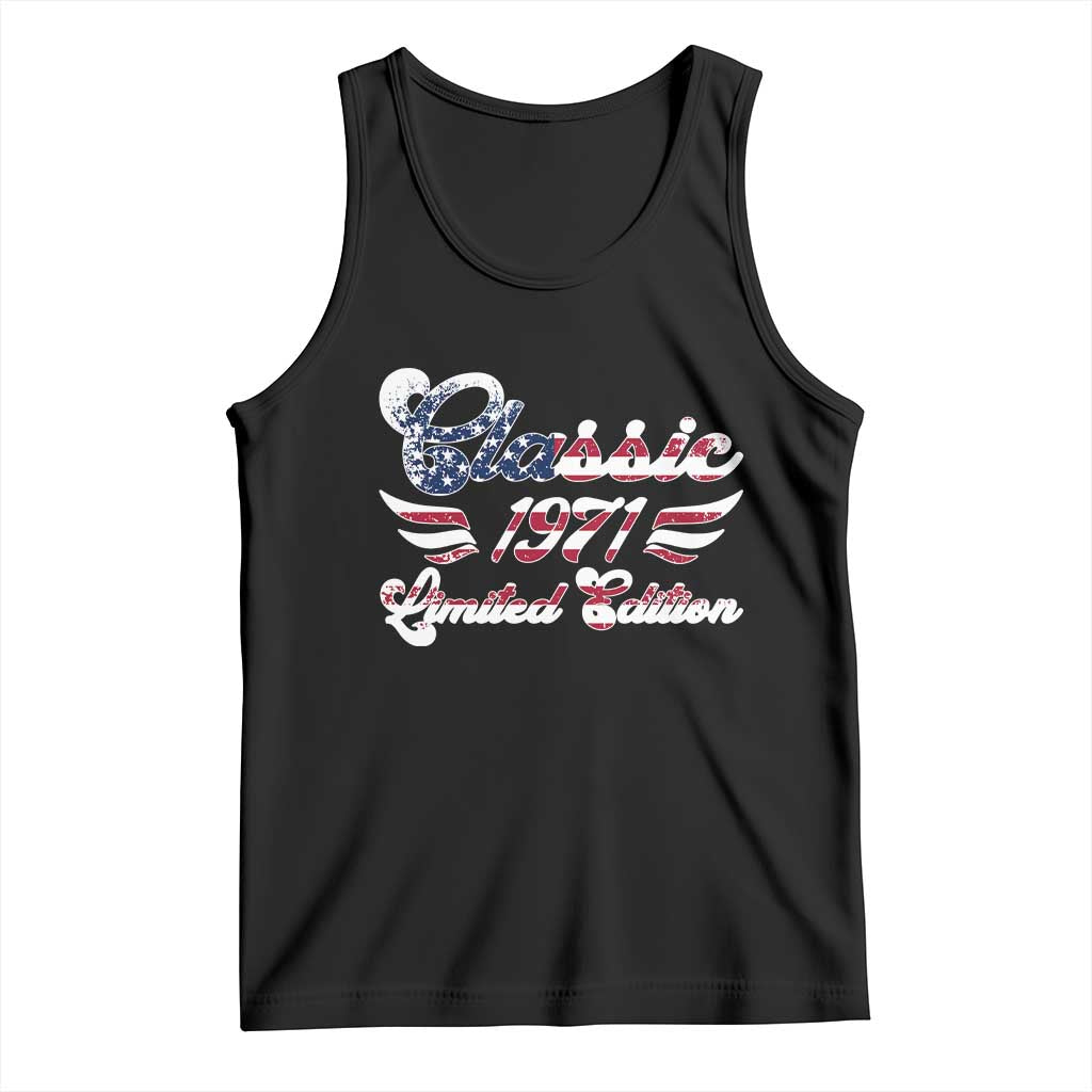 55th Birthday 1971 Limited Edition Classic Pony Car Inspo Tank Top