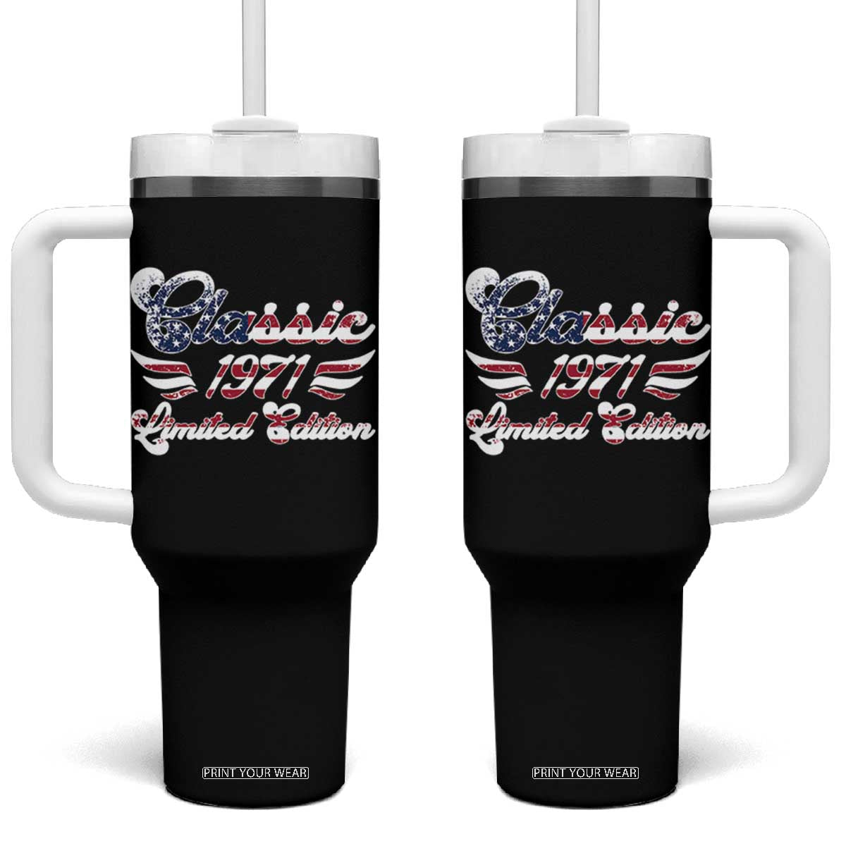 55th Birthday 1971 Limited Edition Classic Pony Car Inspo Tumbler With Handle