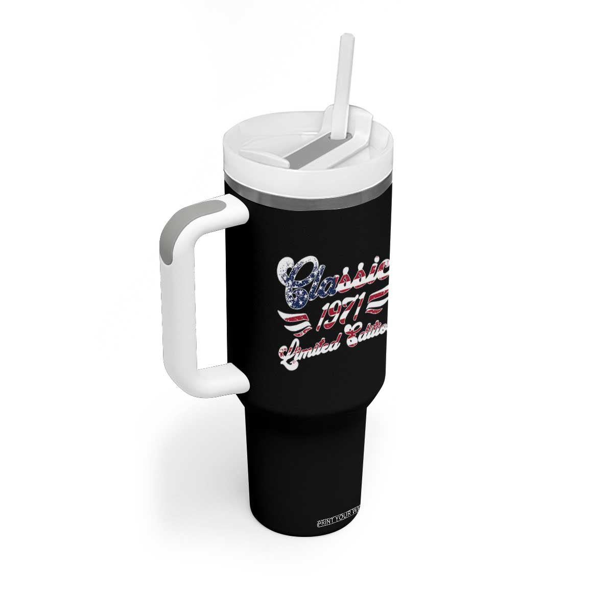 55th Birthday 1971 Limited Edition Classic Pony Car Inspo Tumbler With Handle