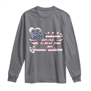 45th Birthday 1981 Limited Edition Classic Pony Car Inspo Long Sleeve Shirt