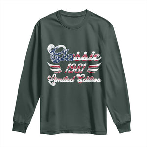 45th Birthday 1981 Limited Edition Classic Pony Car Inspo Long Sleeve Shirt