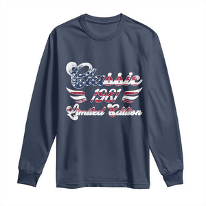 45th Birthday 1981 Limited Edition Classic Pony Car Inspo Long Sleeve Shirt