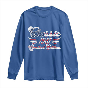 45th Birthday 1981 Limited Edition Classic Pony Car Inspo Long Sleeve Shirt