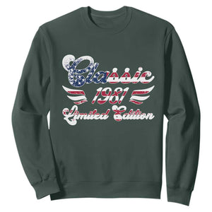 45th Birthday 1981 Limited Edition Classic Pony Car Inspo Sweatshirt