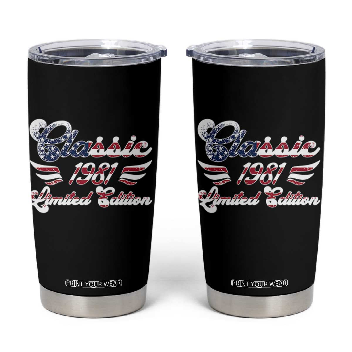 45th Birthday 1981 Limited Edition Classic Pony Car Inspo Tumbler Cup