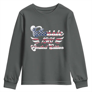 45th Birthday 1981 Limited Edition Classic Pony Car Inspo Youth Sweatshirt