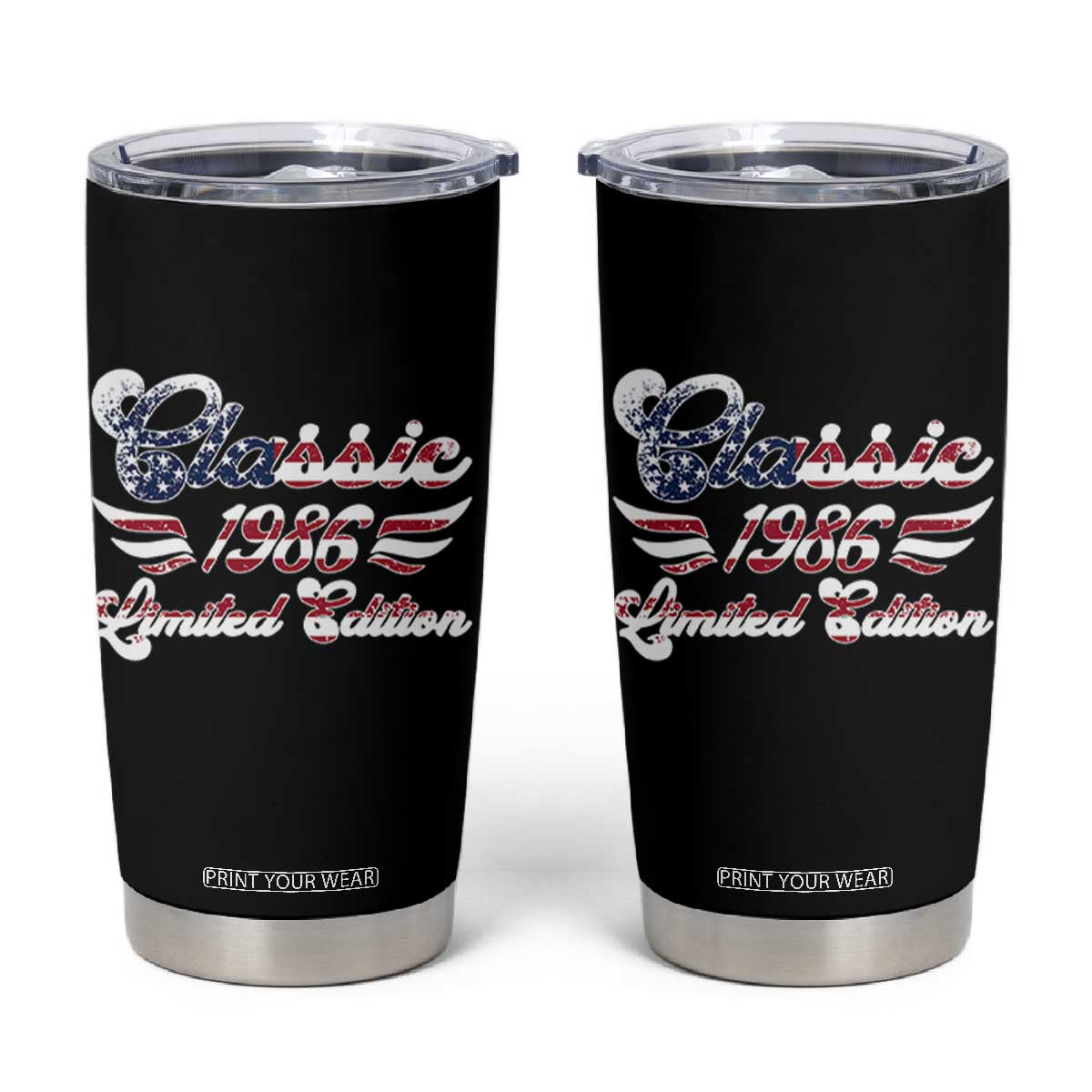 40th Birthday 1986 Limited Edition Classic Pony Car Inspo Tumbler Cup