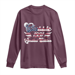 35th Birthday 1991 Limited Edition Classic Pony Car Inspo Long Sleeve Shirt