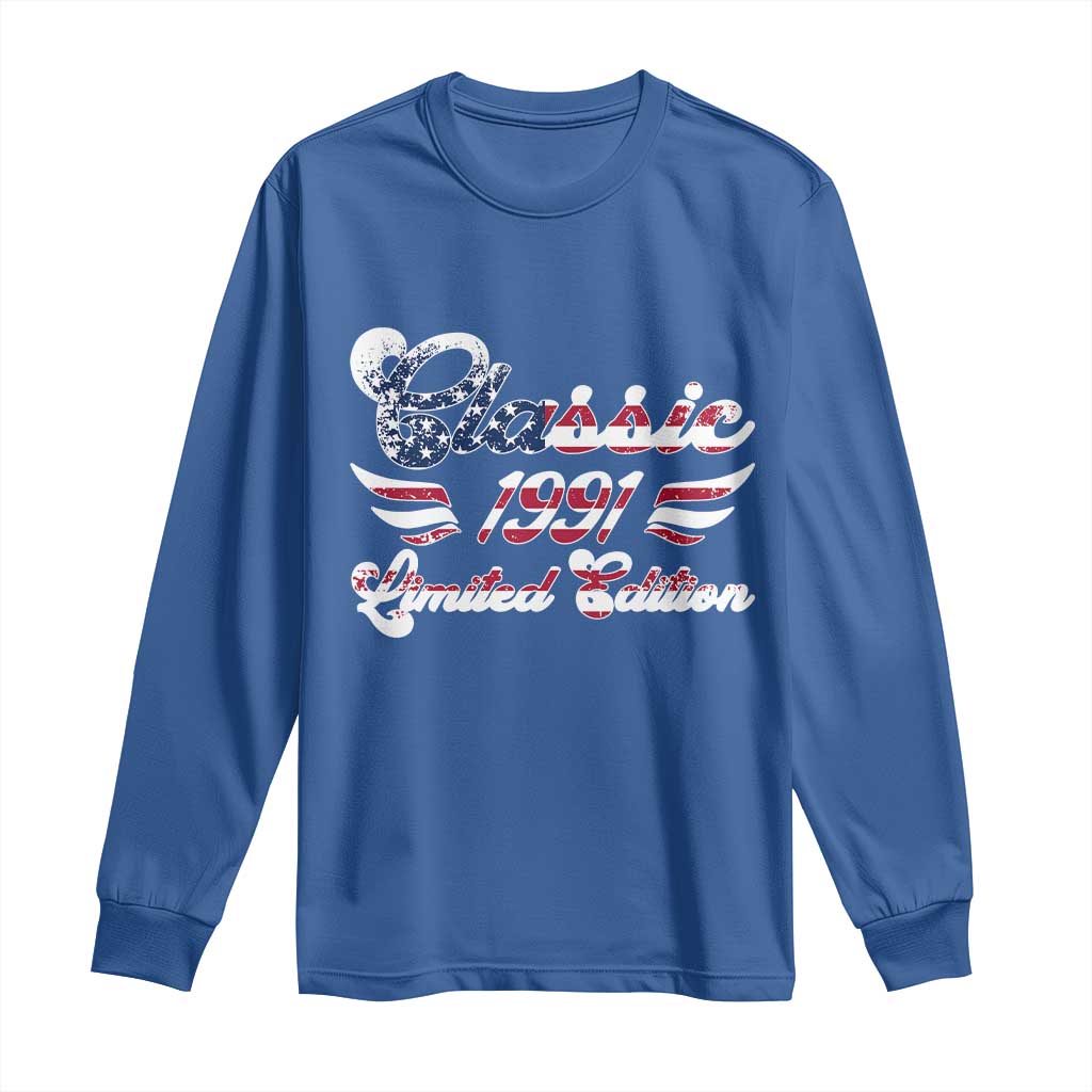 35th Birthday 1991 Limited Edition Classic Pony Car Inspo Long Sleeve Shirt