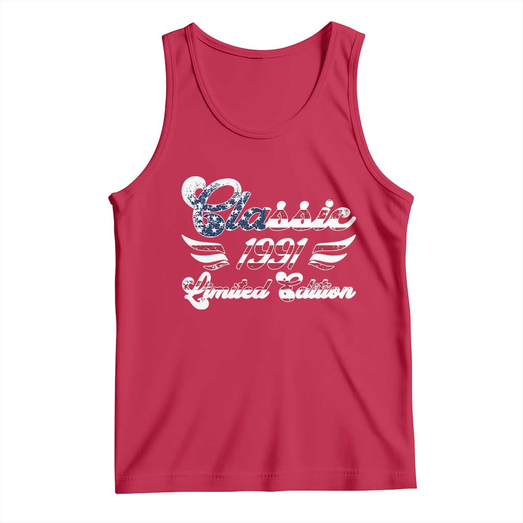 35th Birthday 1991 Limited Edition Classic Pony Car Inspo Tank Top