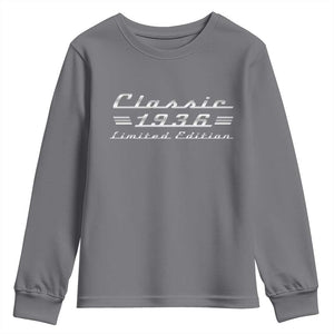90th Birthday 1936 Limited Edition Classic Car Youth Sweatshirt