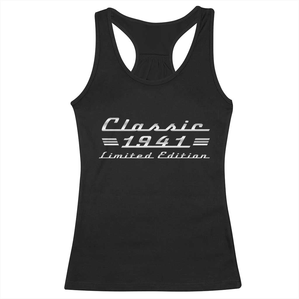 85th Birthday 1941 Limited Edition Classic Car Racerback Tank Top