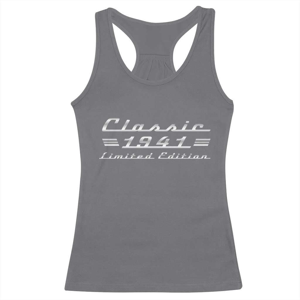 85th Birthday 1941 Limited Edition Classic Car Racerback Tank Top