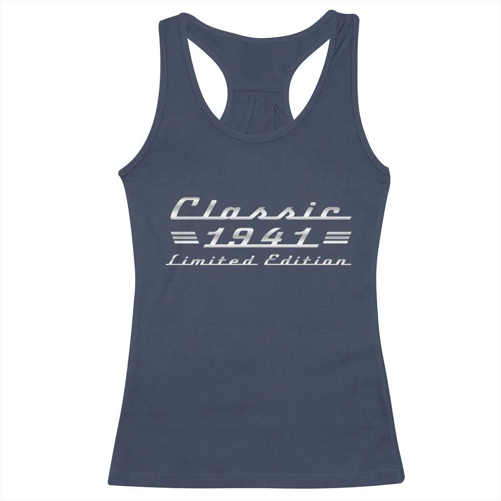 85th Birthday 1941 Limited Edition Classic Car Racerback Tank Top