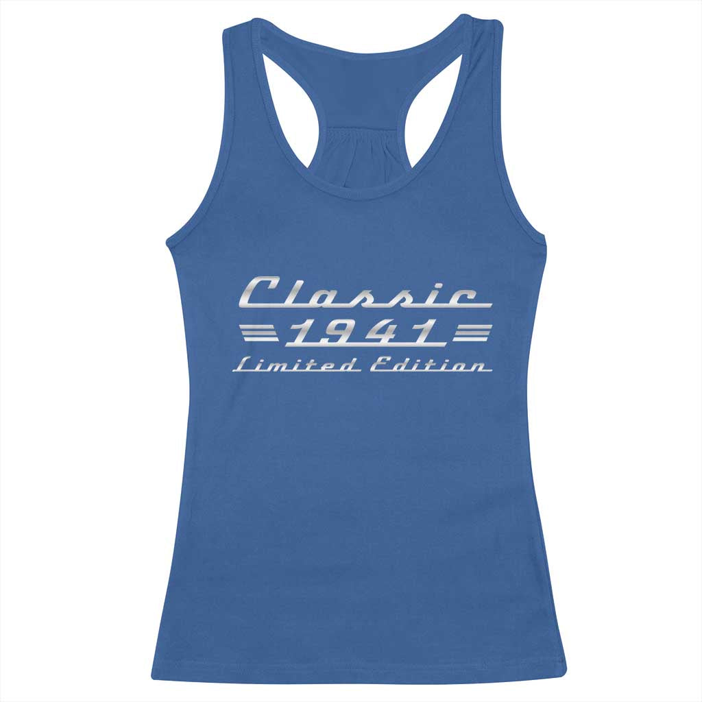 85th Birthday 1941 Limited Edition Classic Car Racerback Tank Top