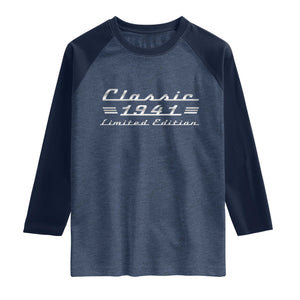 85th Birthday 1941 Limited Edition Classic Car Raglan Shirt