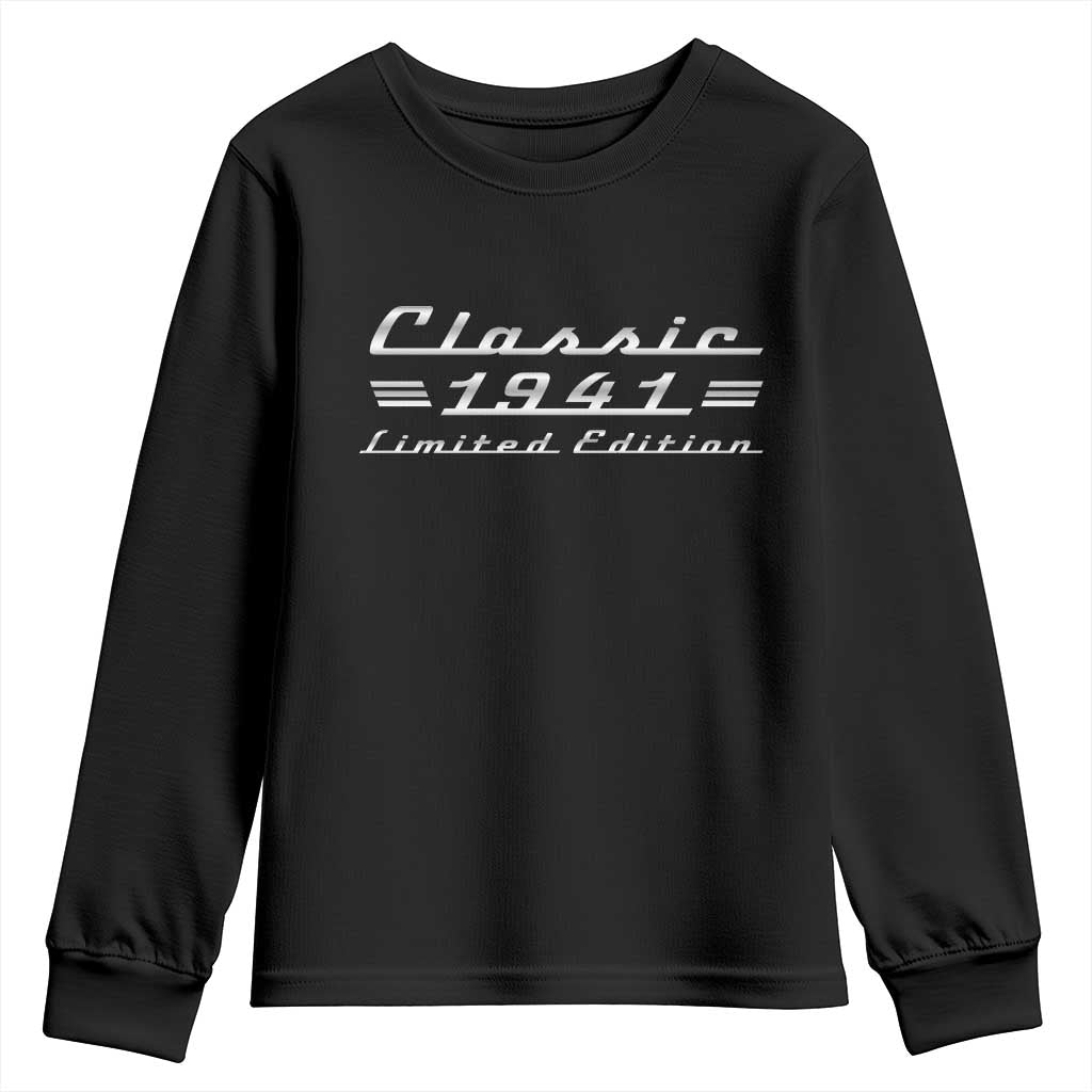 85th Birthday 1941 Limited Edition Classic Car Youth Sweatshirt