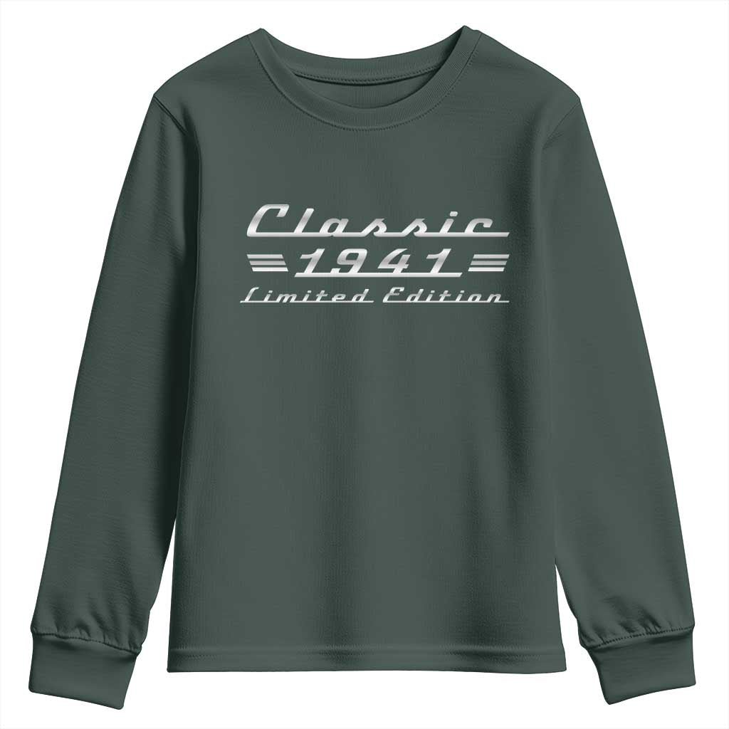 85th Birthday 1941 Limited Edition Classic Car Youth Sweatshirt