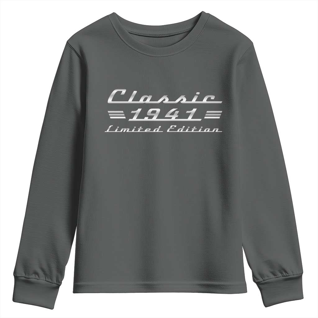 85th Birthday 1941 Limited Edition Classic Car Youth Sweatshirt