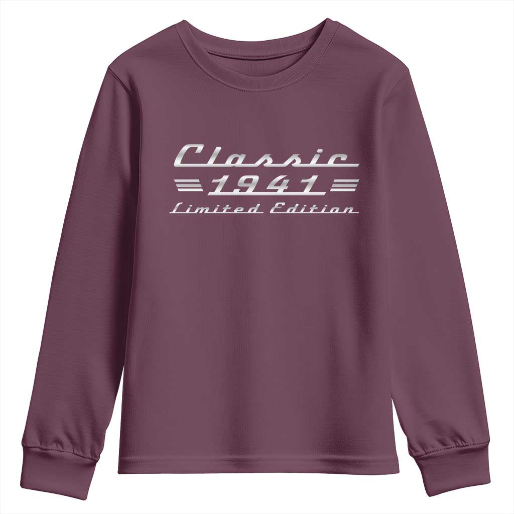 85th Birthday 1941 Limited Edition Classic Car Youth Sweatshirt
