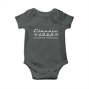 80th Birthday 1946 Limited Edition Classic Car Baby Onesie