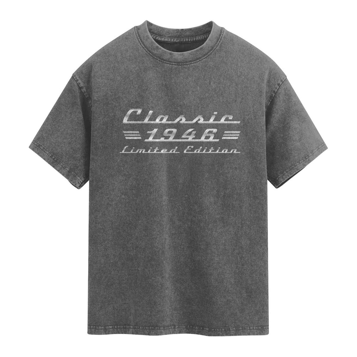 80th Birthday 1946 Limited Edition Classic Car Washed Cotton T-Shirt