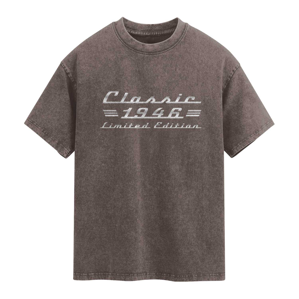 80th Birthday 1946 Limited Edition Classic Car Washed Cotton T-Shirt