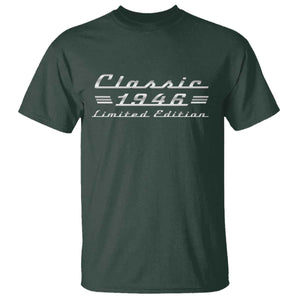 80th Birthday 1946 Limited Edition Classic Car T Shirt