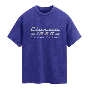 76th Birthday 1950 Limited Edition Classic Car Washed Cotton T-Shirt