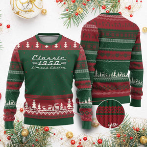 76th Birthday 1950 Limited Edition Classic Car Ugly Christmas Sweater