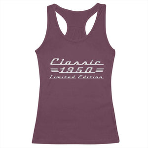 76th Birthday 1950 Limited Edition Classic Car Racerback Tank Top