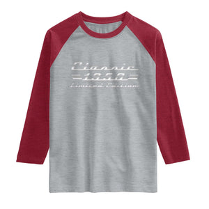 76th Birthday 1950 Limited Edition Classic Car Raglan Shirt