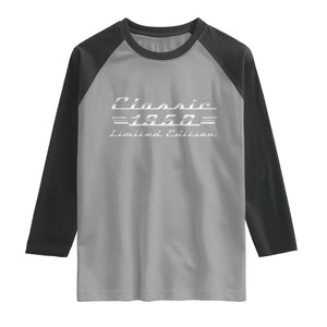 76th Birthday 1950 Limited Edition Classic Car Raglan Shirt