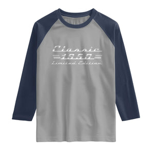 76th Birthday 1950 Limited Edition Classic Car Raglan Shirt