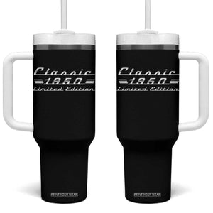 76th Birthday 1950 Limited Edition Classic Car Tumbler With Handle