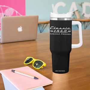 76th Birthday 1950 Limited Edition Classic Car Tumbler With Handle