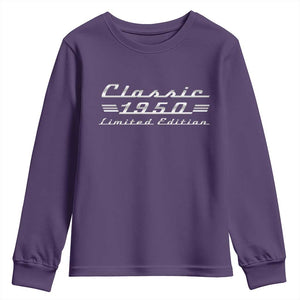 76th Birthday 1950 Limited Edition Classic Car Youth Sweatshirt