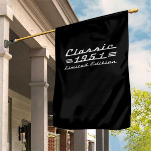 75th Birthday 1951 Limited Edition Classic Car Garden Flag