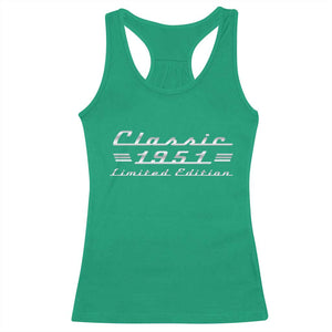 75th Birthday 1951 Limited Edition Classic Car Racerback Tank Top