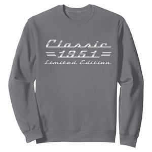 75th Birthday 1951 Limited Edition Classic Car Sweatshirt