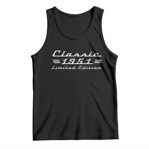 75th Birthday 1951 Limited Edition Classic Car Tank Top