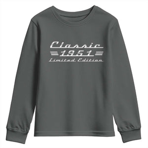 75th Birthday 1951 Limited Edition Classic Car Youth Sweatshirt